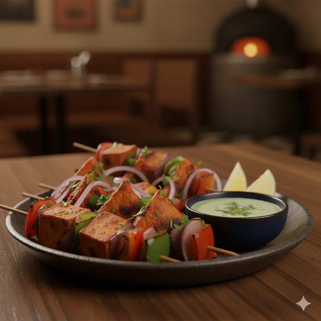 Paneer Tikka - tandoori specialty at The Virsa Mahal in downtown Edmonton, AB